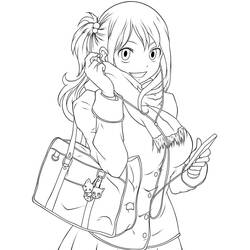 Раскраска: Хвост Феи (Аниме и манга) #176061 - Бесплатные раскраски для печати