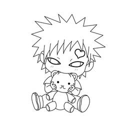 Раскраска: Гаара (Аниме и манга) #180186 - Бесплатные раскраски для печати