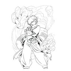 Раскраска: Гаара (Аниме и манга) #180187 - Бесплатные раскраски для печати