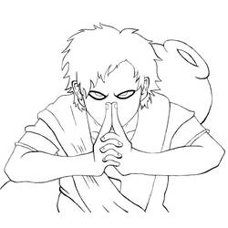 Раскраска: Гаара (Аниме и манга) #180191 - Бесплатные раскраски для печати