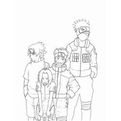 Раскраска: Какаши (Аниме и манга) #172238 - Бесплатные раскраски для печати