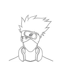 Раскраска: Какаши (Аниме и манга) #172243 - Бесплатные раскраски для печати