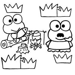 Раскраска: Кероппи (Аниме и манга) #213340 - Бесплатные раскраски для печати