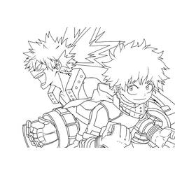 Раскраска: Моя геройская академия (Аниме и манга) #176005 - Бесплатные раскраски для печати