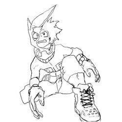 Раскраска: Моя геройская академия (Аниме и манга) #176006 - Бесплатные раскраски для печати