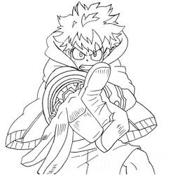 Раскраска: Моя геройская академия (Аниме и манга) #176008 - Бесплатные раскраски для печати