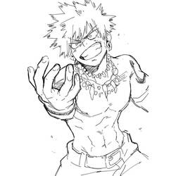 Раскраска: Моя геройская академия (Аниме и манга) #176011 - Бесплатные раскраски для печати