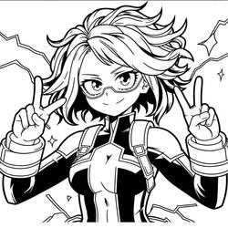 Раскраска: Моя геройская академия (Аниме и манга) #218540 - Бесплатные раскраски для печати