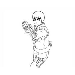 Раскраска: Рок Ли (Аниме и манга) #180212 - Бесплатные раскраски для печати