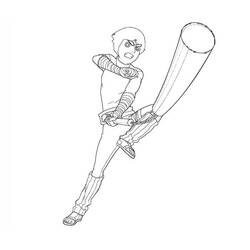 Раскраска: Рок Ли (Аниме и манга) #180222 - Бесплатные раскраски для печати