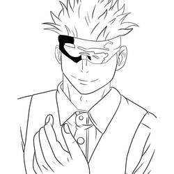 Раскраска: Сатору Годжо (Аниме и манга) #220374 - Бесплатные раскраски для печати