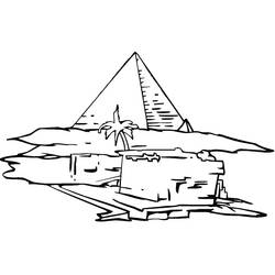 Раскраска: Пирамида (Здания и Архитектура) #190993 - Бесплатные раскраски для печати
