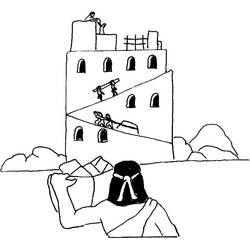 Раскраска: Вавилонская башня (Здания и Архитектура) #213634 - Бесплатные раскраски для печати