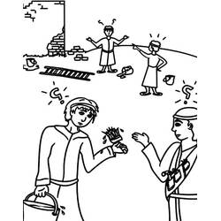 Раскраска: Вавилонская башня (Здания и Архитектура) #213637 - Бесплатные раскраски для печати