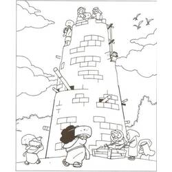 Раскраска: Вавилонская башня (Здания и Архитектура) #213638 - Бесплатные раскраски для печати