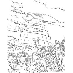 Раскраска: Вавилонская башня (Здания и Архитектура) #213639 - Бесплатные раскраски для печати