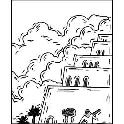 Раскраска: Вавилонская башня (Здания и Архитектура) #213640 - Бесплатные раскраски для печати