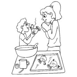 Раскраска: Повар (Карьера и Профессии) #91789 - Бесплатные раскраски для печати