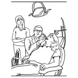 Раскраска: Стоматолог (Карьера и Профессии) #92821 - Бесплатные раскраски для печати