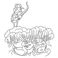 Раскраска: Охотник (Карьера и Профессии) #218046 - Бесплатные раскраски для печати