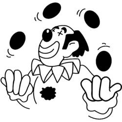 Раскраска: Жонглёр (Карьера и Профессии) #99242 - Бесплатные раскраски для печати