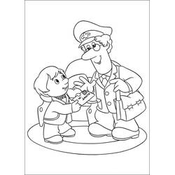 Раскраска: Почтальон (Карьера и Профессии) #94918 - Бесплатные раскраски для печати