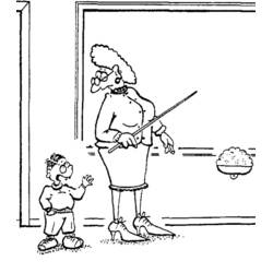 Раскраска: Учитель (Карьера и Профессии) #94262 - Бесплатные раскраски для печати