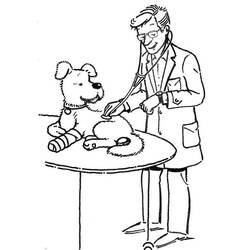 Раскраска: Ветеринар (Карьера и Профессии) #213814 - Бесплатные раскраски для печати