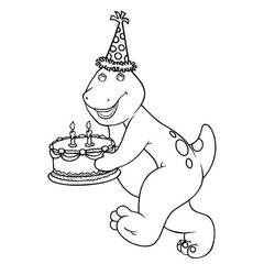 Раскраска: Barney (Персонажи Мультфильмов) #203026 - Бесплатные раскраски для печати