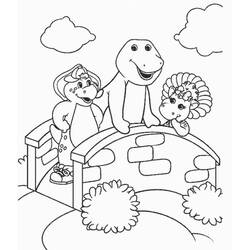 Раскраска: Barney (Персонажи Мультфильмов) #203032 - Бесплатные раскраски для печати