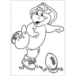 Раскраска: Barney (Персонажи Мультфильмов) #203039 - Бесплатные раскраски для печати