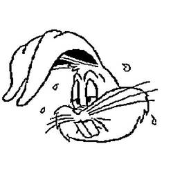 Раскраска: Багс Банни (Персонажи Мультфильмов) #26446 - Бесплатные раскраски для печати