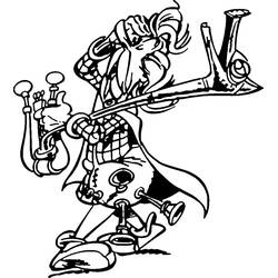 Раскраска: Cacofonix (Персонажи Мультфильмов) #189673 - Бесплатные раскраски для печати