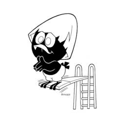 Раскраска: Calimero (Персонажи Мультфильмов) #35762 - Бесплатные раскраски для печати