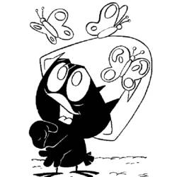 Раскраска: Calimero (Персонажи Мультфильмов) #35863 - Бесплатные раскраски для печати