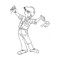Раскраска: Cedric (Персонажи Мультфильмов) #213302 - Бесплатные раскраски для печати