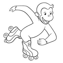 Раскраска: Curious George (Персонажи Мультфильмов) #211196 - Бесплатные раскраски для печати