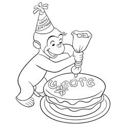Раскраска: Curious George (Персонажи Мультфильмов) #211227 - Бесплатные раскраски для печати