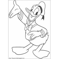 Раскраска: Дональд Дак (Персонажи Мультфильмов) #30117 - Бесплатные раскраски для печати