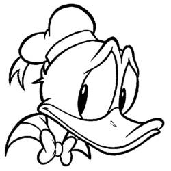 Раскраска: Дональд Дак (Персонажи Мультфильмов) #30158 - Бесплатные раскраски для печати