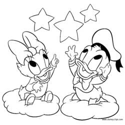 Раскраска: Дональд Дак (Персонажи Мультфильмов) #30254 - Бесплатные раскраски для печати