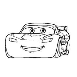 Раскраска: Flash McQueen (Персонажи Мультфильмов) #183651 - Бесплатные раскраски для печати