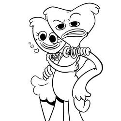 Раскраска: Kissy Missy (Персонажи Мультфильмов) #207687 - Бесплатные раскраски для печати