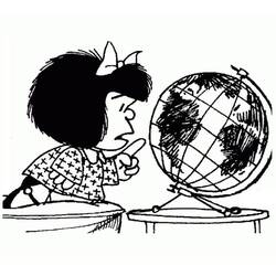 Раскраска: Mafalda (Персонажи Мультфильмов) #213281 - Бесплатные раскраски для печати