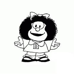 Раскраска: Mafalda (Персонажи Мультфильмов) #213288 - Бесплатные раскраски для печати