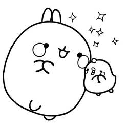 Раскраска: Molang (Персонажи Мультфильмов) #209151 - Бесплатные раскраски для печати