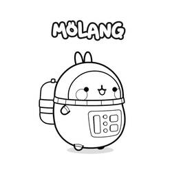 Раскраска: Molang (Персонажи Мультфильмов) #209182 - Бесплатные раскраски для печати