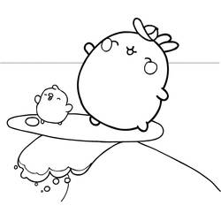 Раскраска: Molang (Персонажи Мультфильмов) #209187 - Бесплатные раскраски для печати