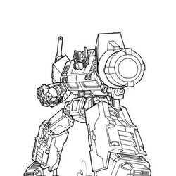 Раскраска: Optimus Prime (Персонажи Мультфильмов) #214264 - Бесплатные раскраски для печати