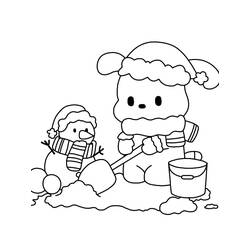 Раскраска: Почакко (Персонажи Мультфильмов) #220067 - Бесплатные раскраски для печати